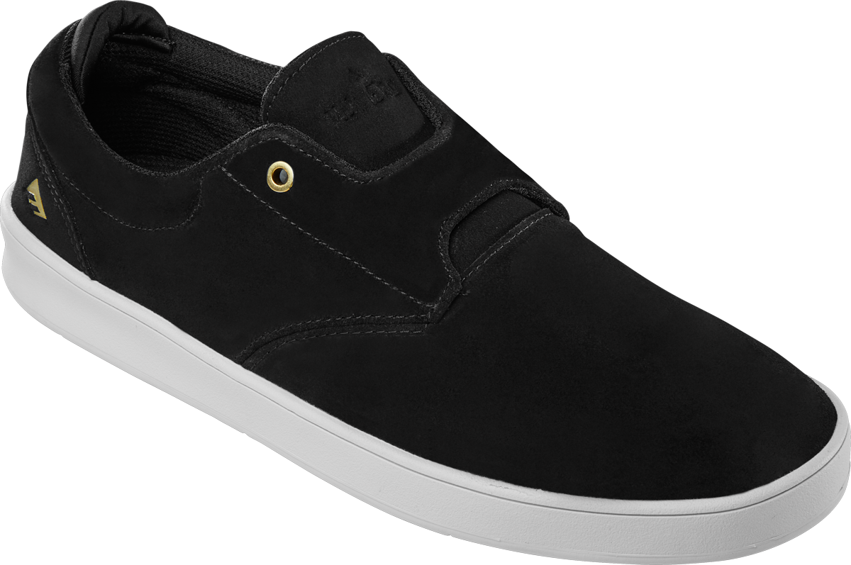 romero skater - skate shoes - black/white/gold - emerica