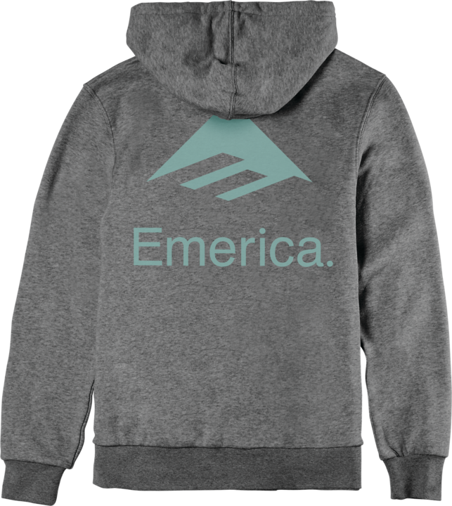 Skate Hoodie - Lockup Pullover - Charcoal heather - Emerica