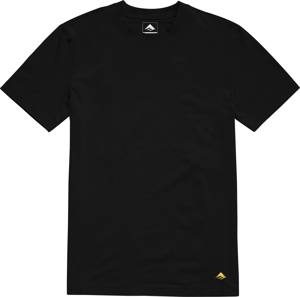 Skate T-Shirt - Micro Triangle Tee - Black - Emerica