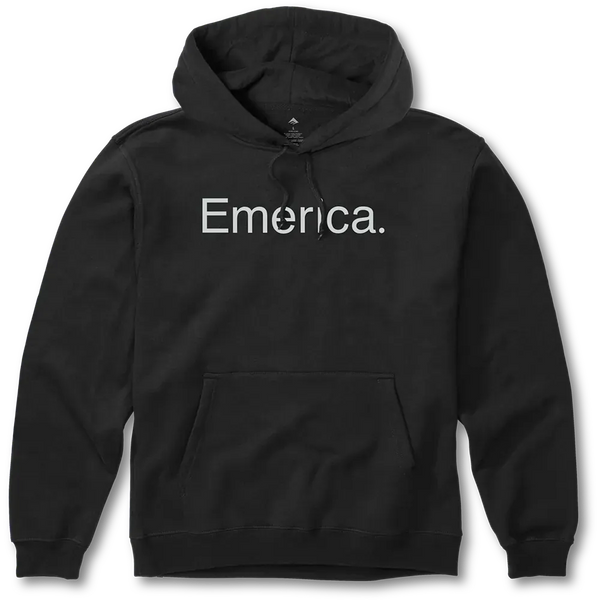 Pure Logo Pullover - Black Skate Hoodie | Emerica EU