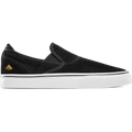 Emerica Wino G6 Slip-On Low-Top Vulcanized BLACK/WHITE/GOLD / 5 Skate Skateboarding Durable