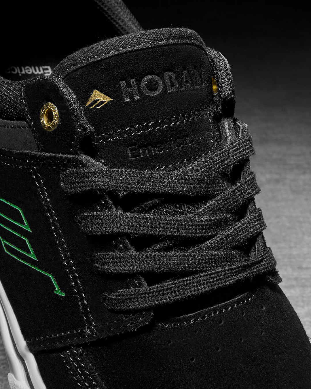 hoban - skate shoes - black/white/gold - emerica