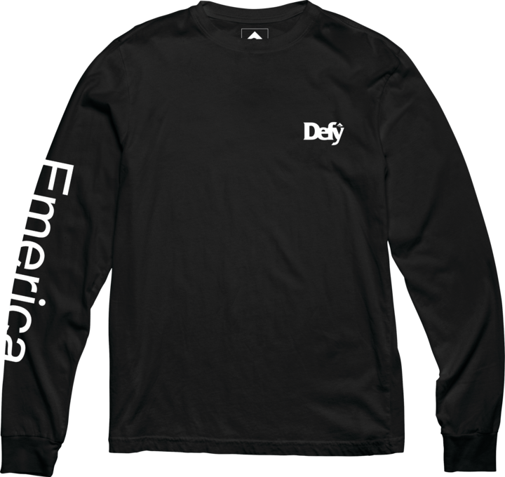 Emerica DEFY L/S TEE S/S Basic T-Shirt Skate Skateboarding Durable