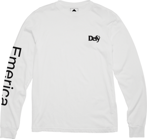 Emerica DEFY L/S TEE S/S Basic T-Shirt Skate Skateboarding Durable
