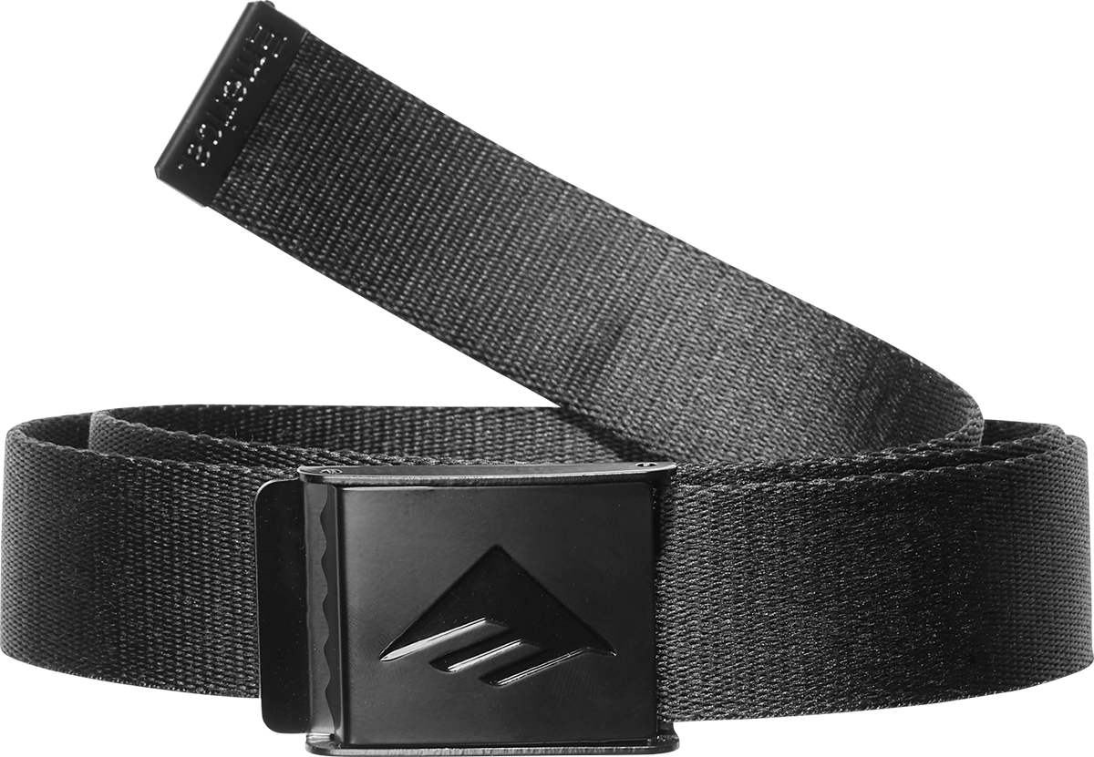 Emerica ICON BELT Custom Belt BLACK / ONE SIZE Skate Skateboarding Durable