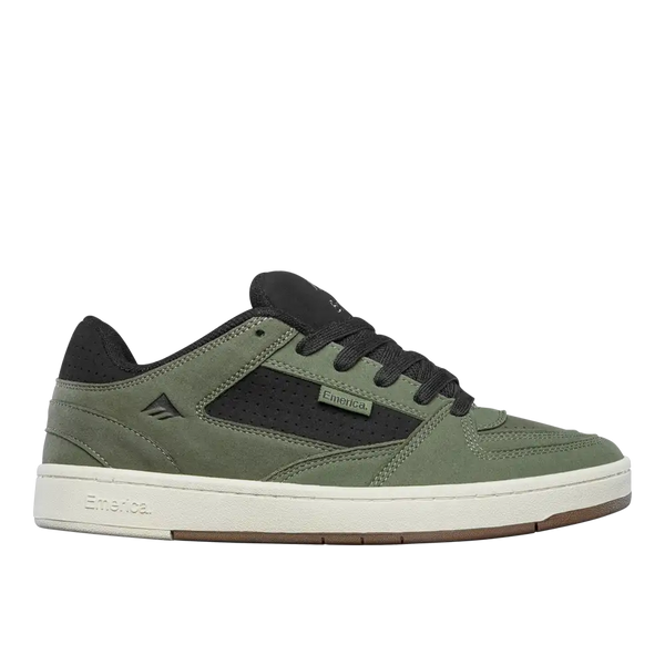 Mute Black/Olive Vulcanized Skater Sneakers | Emerica EU