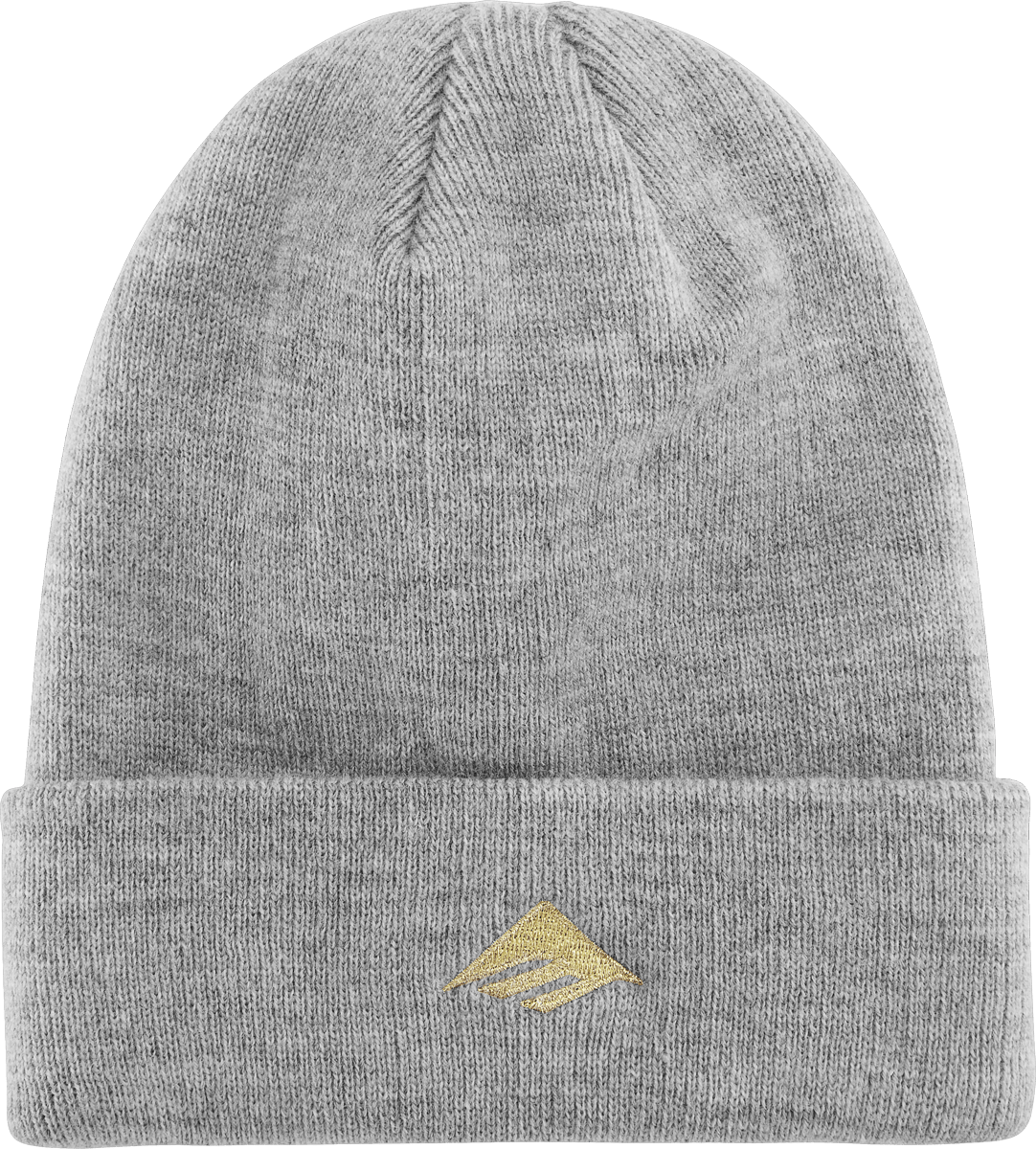 Emerica TRIANGLE BEANIE GREY/HEATHER / ONE SIZE Skate Skateboarding Durable